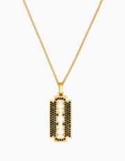 Razor necklace gold plated